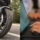 Alumno de la autoescuela MotoCircuito en Móstoles realizando un test del examen teórico específico de motocicleta desde una tablet, preparando su carnet A2.